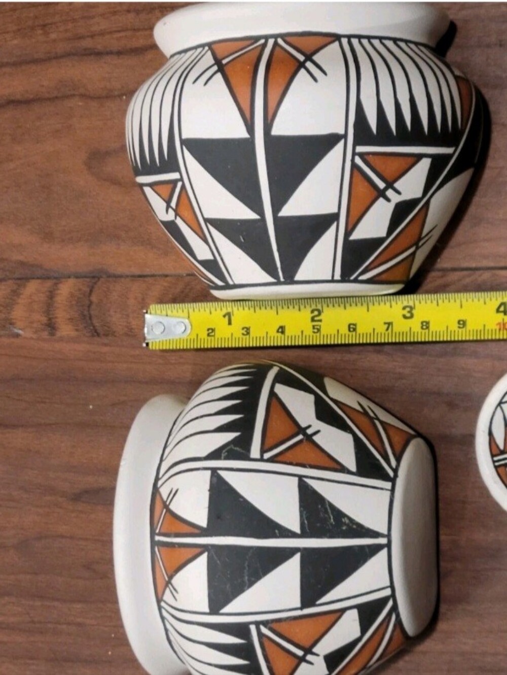 Acoma Pottery Native American Art Wall Pots - Picture 4 of 6